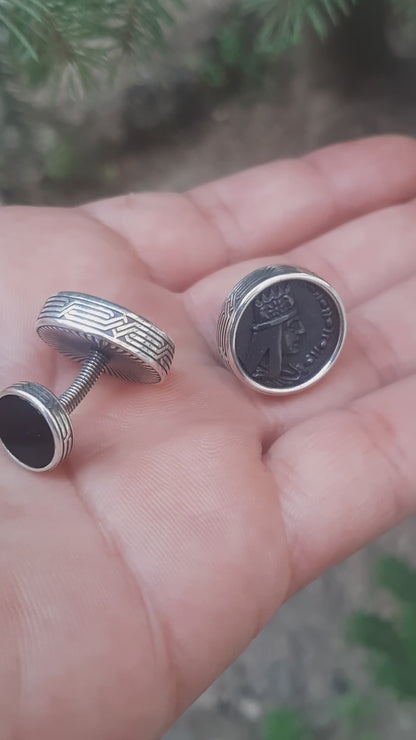 Tigran Coin Cufflinks  "Tigran Mec "
