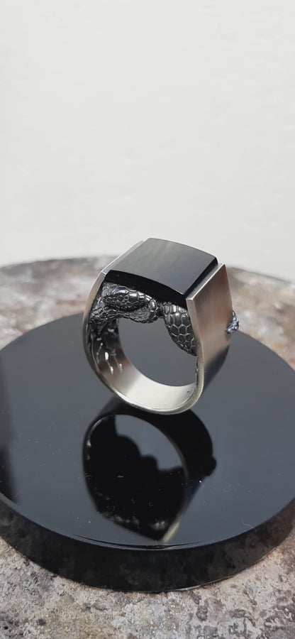 Sterling Silver Snake Ring