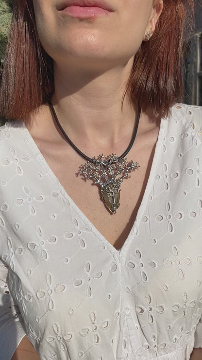 Sterling Silver Tree of Life Face Pendant
